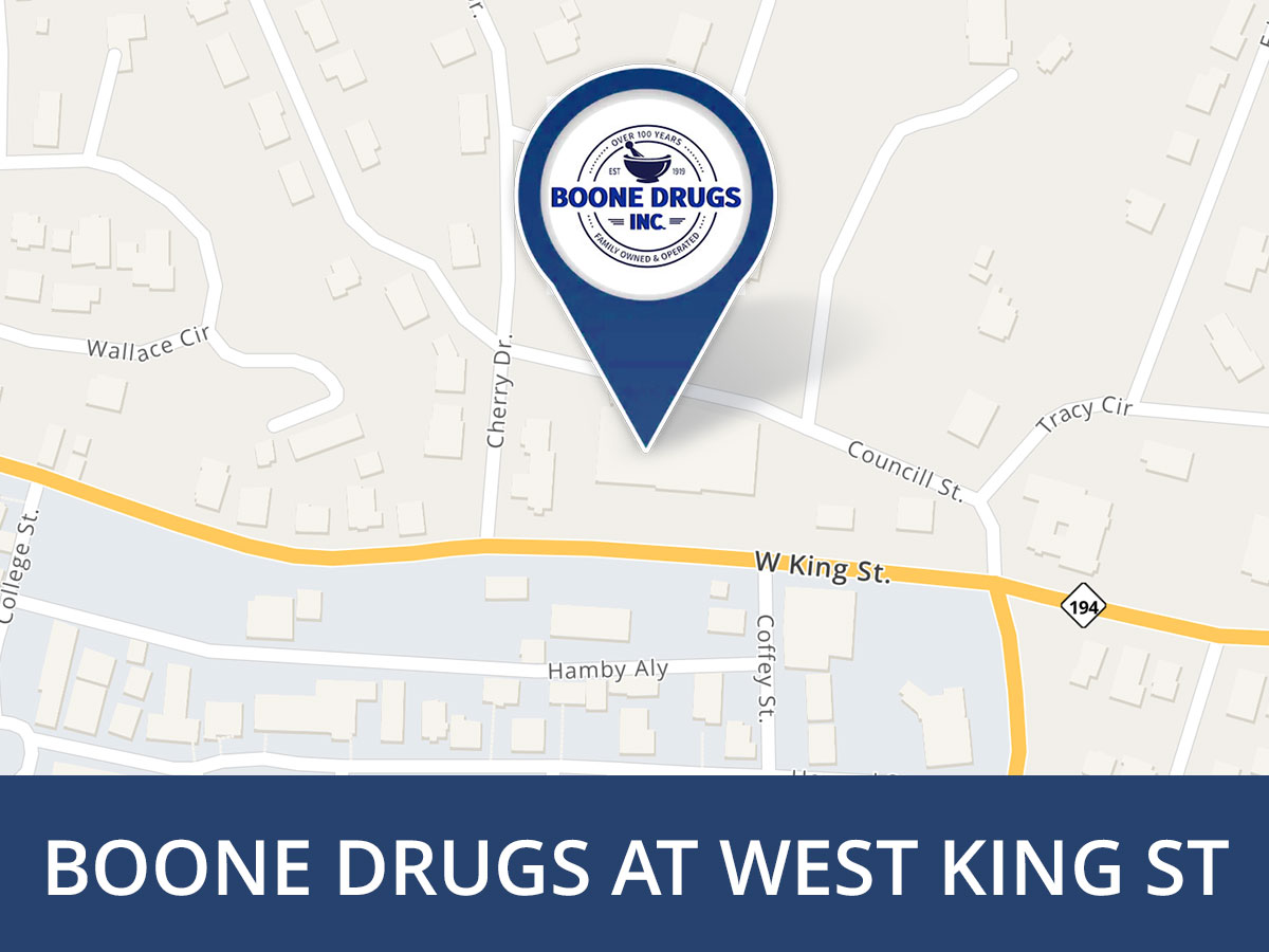 Boone Drug Map Marker Location