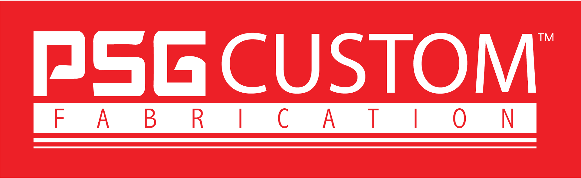 PSG Custom Fabrication Red Reverse logo