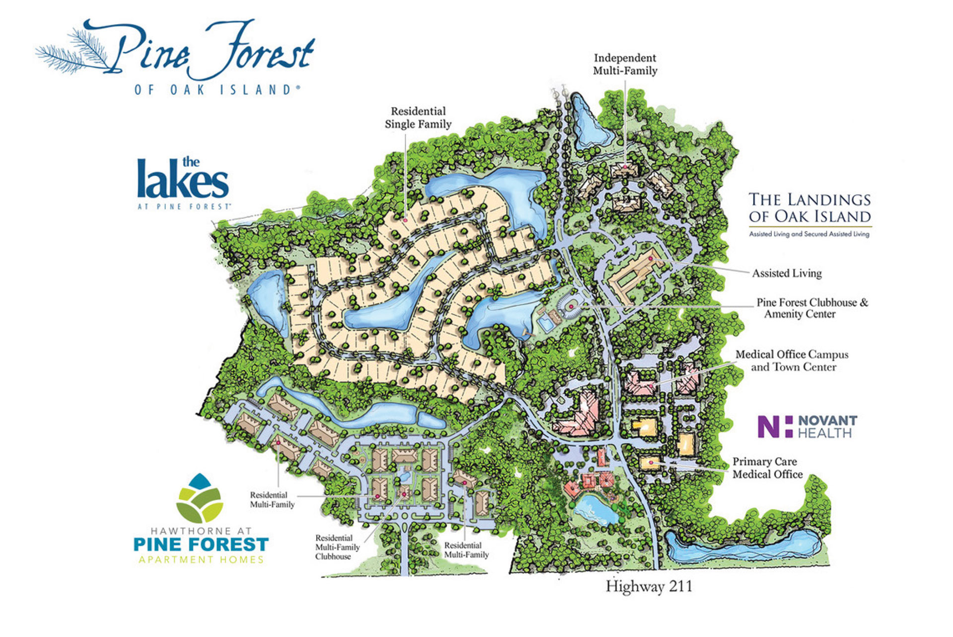 Pine Forest of Oak Island map